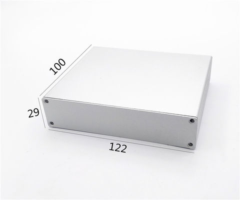 Kotak Aluminium Ekstrusi Putih Elektronik 122 * 29 * 100mm