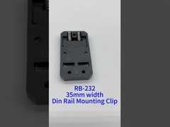 Plastik Din Rail Mounting Holder Spring Loaded DIN35 Bracket DRC-232 Lebar 35mm