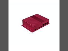 Casing Pendingin Aluminium Hitam Anodized 160*46*150mm Dengan Dudukan Dinding Flange