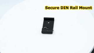 Klem Tetap Rel Din Aluminium 35Mm Klem Klip Pemasangan Rel DIN Hitam untuk Pemasangan Relai