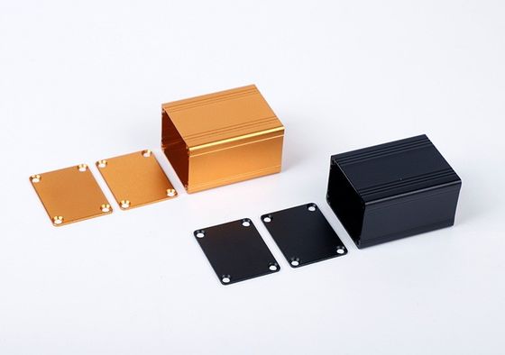Small Aluminum Metal Housing For Transformer Project Box Width38mm Height30mm In Gold Color