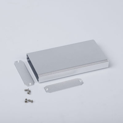 52*13*110mm Customizable Flat Aluminum Case In Silver Color For Electronics PCB Fitting