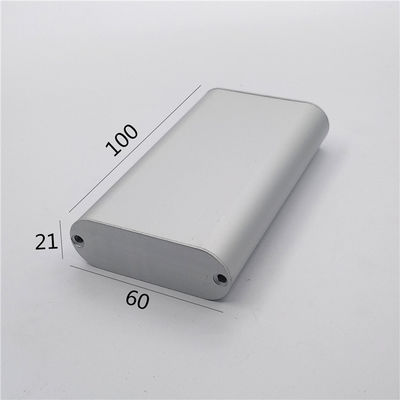DIY Power Bank Width 60*21*100mm Aluminum Project Enclosure Box in Silver 1PC MOQ