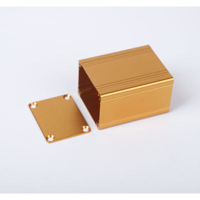 Small Aluminum Metal Housing For Transformer Project Box Width38mm Height30mm In Gold Color