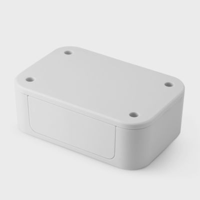 100*67*35mm Black and White IoT Small Plastic Case For WIFI Router Enclosure With Baffle