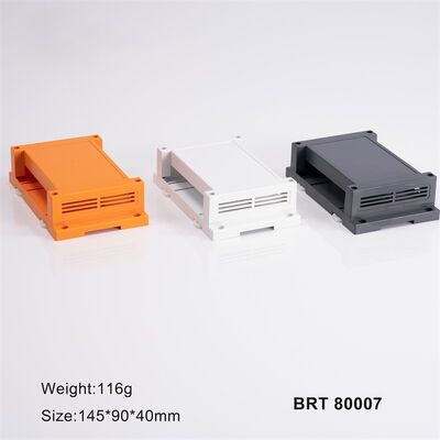 Fire Retardant DIN Rail Enclosure 145x90x40mm for Electronic Home Automation PLC Switch Box