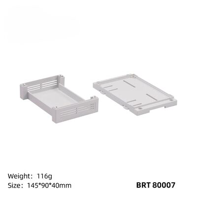 Fire Retardant DIN Rail Enclosure 145x90x40mm for Electronic Home Automation PLC Switch Box