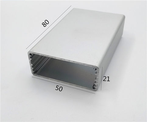 50*21*80mm White Aluminum Electronic Enclosure Battery Housing