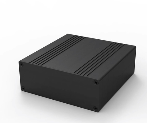 106*40*110mm sikat Hitam Aluminium Heatsink Case Untuk Lebar100mm PCB Project Box