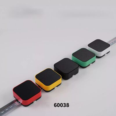 Kotak Rel DIN Plastik persegi 98*98*32mm DIN Rail Mount Enclosures Untuk Modul Jaringan