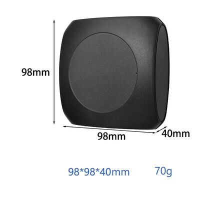 Perumahan Jaringan Komunikasi IoT Hitam 98*98*40mm dengan Permukaan Tekstur