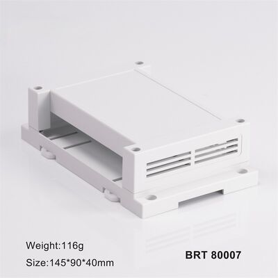 Fire Retardant DIN Rail Enclosure 145x90x40mm untuk Elektronik Otomatisasi Rumah PLC Switch Box