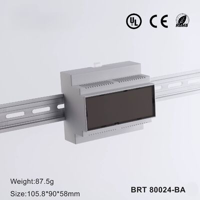 6 Modul DIN Rail Enclosure Putih DIN Rail Housing PLC Industrial Control Box